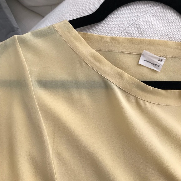 Pale yellow silk dress. Sooooo dreamy. Pomandere - Picture 2 of 7